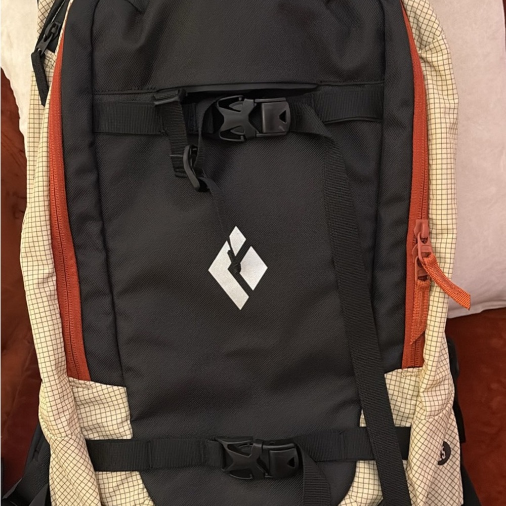 Black Diamond Backpack - Black and Cream